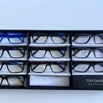 Ca. 10x Optische monturen, Tom Davies, in luxe opbergdoos/displaytray